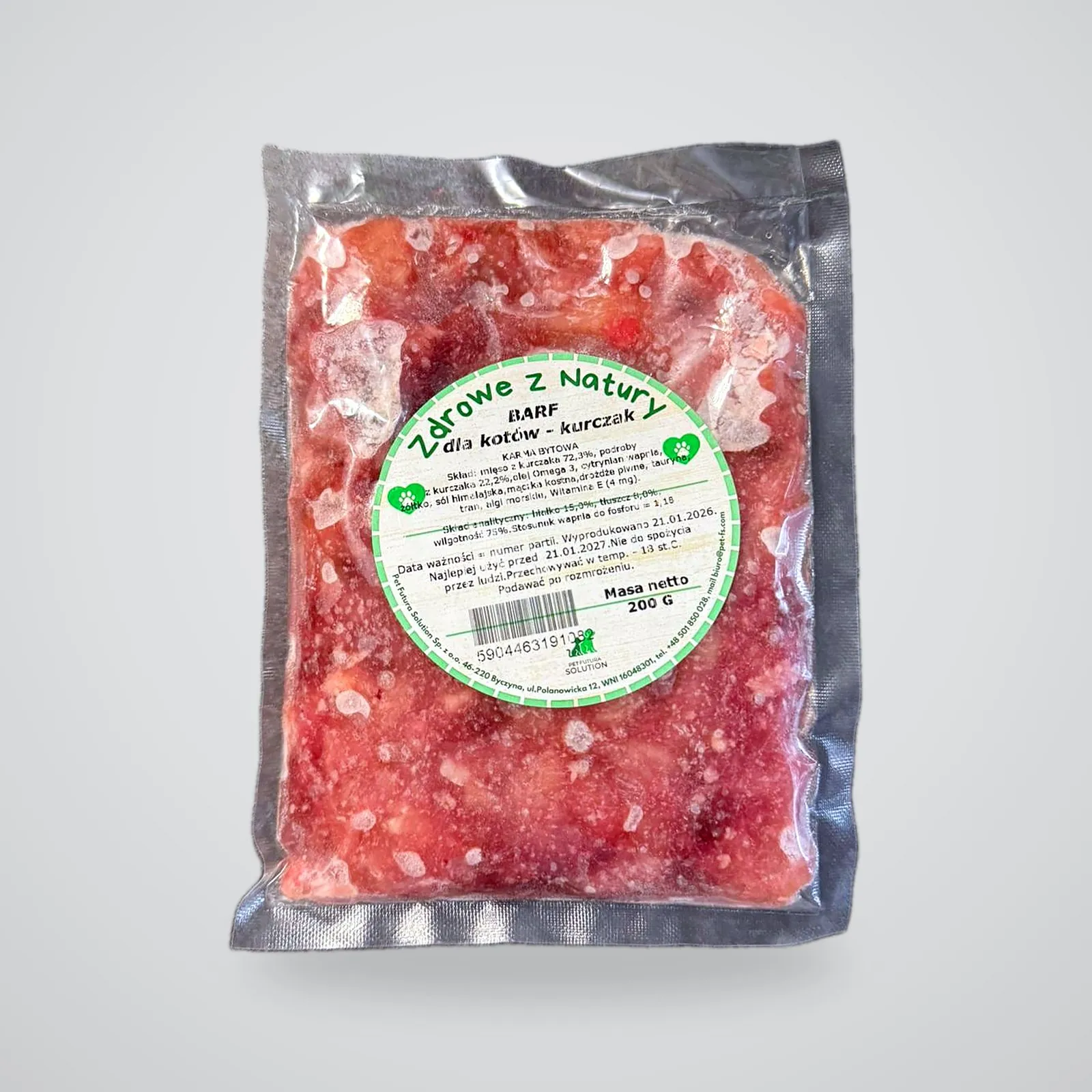 Mieszanka kurczak dla kota, opakowanie 200 g